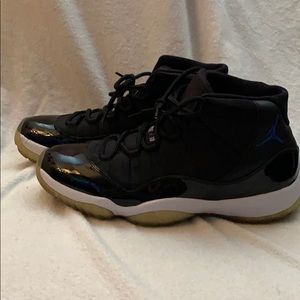 Black and blue Jordan retro 11